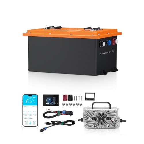 

36V 105Ah Golf Cart Lithium Battery with 20A Charger and Touch Monitor