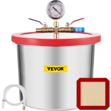 VEVOR 2 Gallon 9L Vacuum Chamber Stainless Steel Degassing Urethane Epoxies gasket