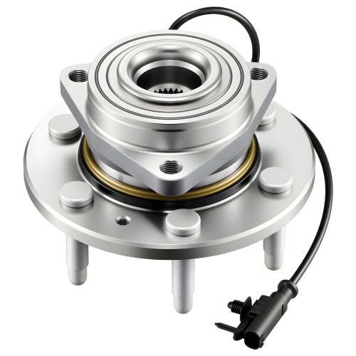 

VEVOR Front Wheel Bearing & Hub Assembly Fit for 2007-2013 Chevy Silverado 1500 4WD Avalanche GMC Sierra 1500 Cadillac Escalade EXT 2007-2014 Tahoe OEM 515096, Wheel Bearing Hub Set with ABS Sensor