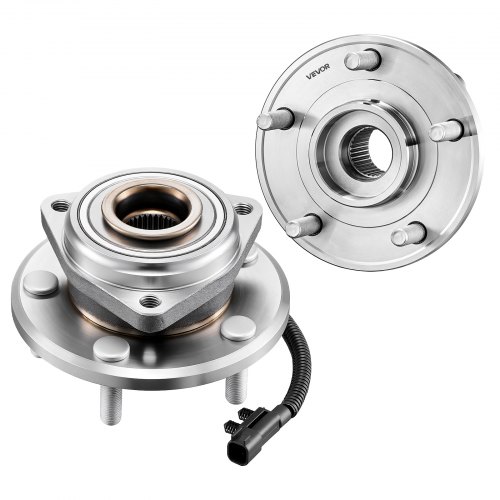 

VEVOR 2PCS Front Wheel Bearing & Hub Assembly Fit for Jeep Wrangler 2010 Islander 2016 Rubicon Sahara 75th Anniversary Sport Utility OEM 513272, 5 Lugs with ABS Sensor, Wheel Bearing Hub Assembly Set