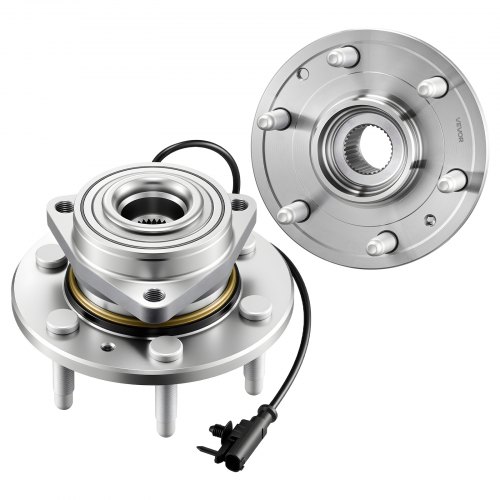 

VEVOR 2PCS Front Wheel Bearing & Hub Assembly Fit for Chevy Silverado 1500 4WD 2013 Express 1500 GMC Savana 1500 Base Standard Cargo Van OEM 515036, Wheel Bearing Hub Assembly Set with ABS Sensor