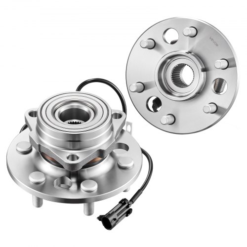 

VEVOR 2PCS Front Wheel Bearing & Hub Assembly Fit for 1999-2000 Cadillac Escalade 1995-1999 Chevrolet Tahoe GMC Yukon K1500 Suburban OEM 515024, 6 Lugs with ABS Sensor, Wheel Bearing Hub Assembly Set