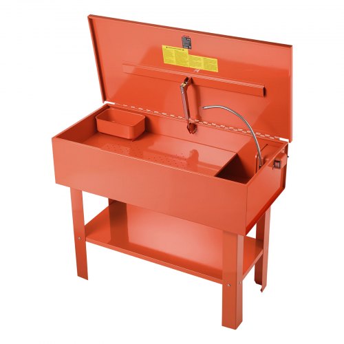 

VEVOR Parts Washer 135L Tank, 65L Solvent Capacity, 3L per Minute Max Pump Output, Heavy Duty Steel Cabinet Electric Pump Automotive Parts Washer Cleaner for Wheel Bearings, Gears, and Carburetors