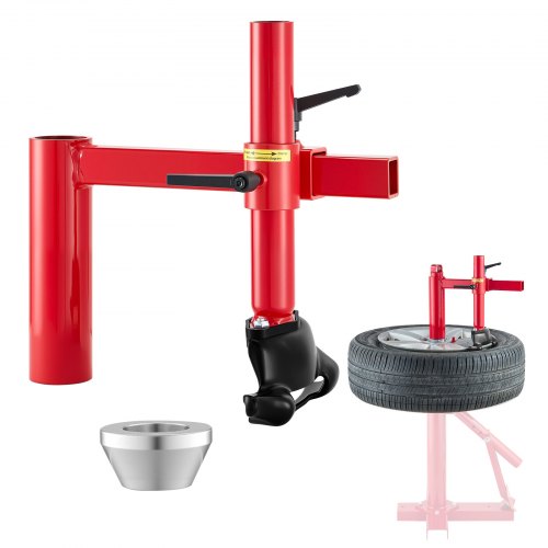 VEVOR Manual Tire Changer Duck Head Kit with Silver Cone, Fit for 16″-21″ Wheels, Heavy Duty Manual Tire Changer Duck Head Adapter Kit, Mounting and D