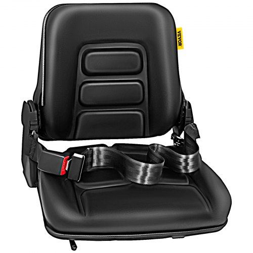 VEVOR Universal Adjustable Forklift Seat with Safety Belt, Full Suspension Seat Replacement for Heavy Mechanical Seat