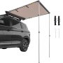 VEVOR Car Awning Car Tent Retractable Waterproof SUV Rooftop Khaki 8.2'x6.5'
