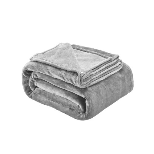 

King Size Blanket 108 x 90 inches Lightweight Throw Blanket for Bed Grey