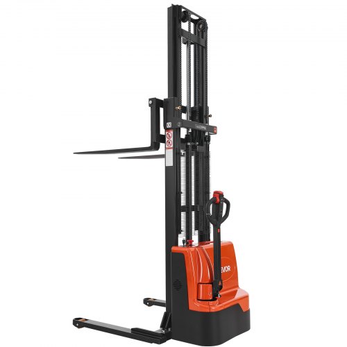 

VEVOR Full Electric Pallet Stacker 3300 lbs Pallet Truck Dolly 127.6-inch Lift