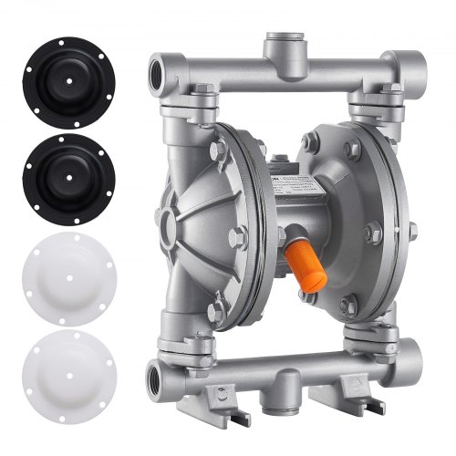 

VEVOR Air Operated Double Diaphragm Pump, 24.98 LPM Max, Standard Inlet & Outlet Air Pneumatic Waste Oil Transfer Pump, Aluminum Alloy Body, Dual Diaphragms, for Diesel, Grease, Kerosene, Gasoline