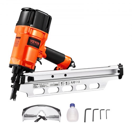 

Framing Nailer 2" to 3-1/2" 21° Full Round Head Pneumatic Nail Gun 80-120PSI