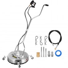 22" Pressure Power Washer Rotary Flat Surface Patio Cleaner 4000psi 3/8 Connect