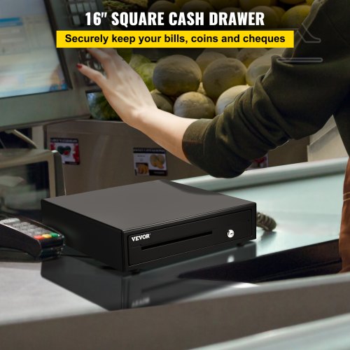 Cash Drawer Tray Compatible Square Register POS Printer Mini White 16 X 16 New 