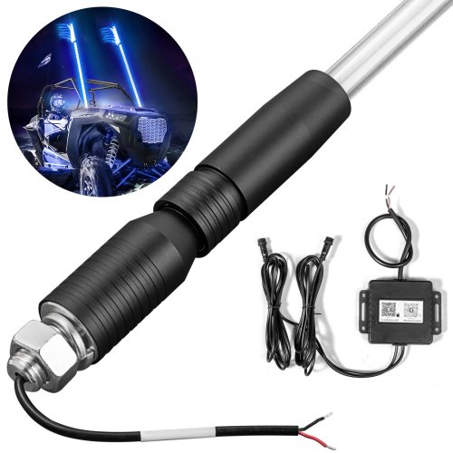 

Led Whip Lights Lighted Whips for UTV Blue Color Led Lighted Whip 4ft 1pc Optic