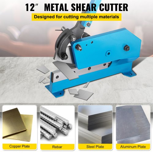 12'' Hand Shear Cutter Cutting Sheet Metal Steel Plastic Brass 
