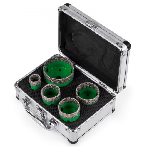 5pcs Diamond Holesaw Set W/case 22-65mm M14 Portable Porcelain 22/35/40/50/65mm