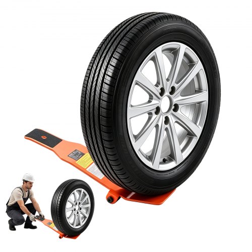 VEVOR Tire Wheel Dolly, 350LBS Heavy Duty Steel Tire Lifting Jack Tool, Fits ≤35 in Tires, Smooth Rolling Tire Lifter for Car SUV Truck, Compact and Portable for Workshops & Home Garages