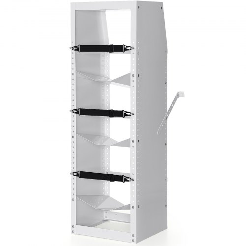 VEVOR Refrigerant Tank Rack, with 3 x 30-50lb Bottle Tanks, Cylinder Tank Rack 14.64x13.97x46.06 in, Refrigerant Cylinder Rack Gas Cylinder Racks and Holders for Freon, Gases, Oxygen, Nitrogen