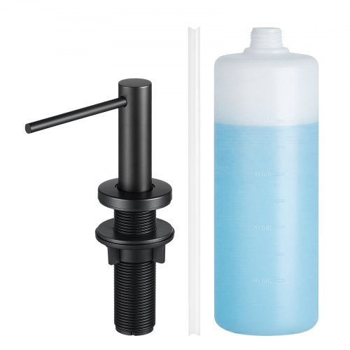 Built in Soap Dispenser for Kitchen Sink Stainless Steel with 17oz Bottle QPCFNZZYQDRYYEBRB001V0