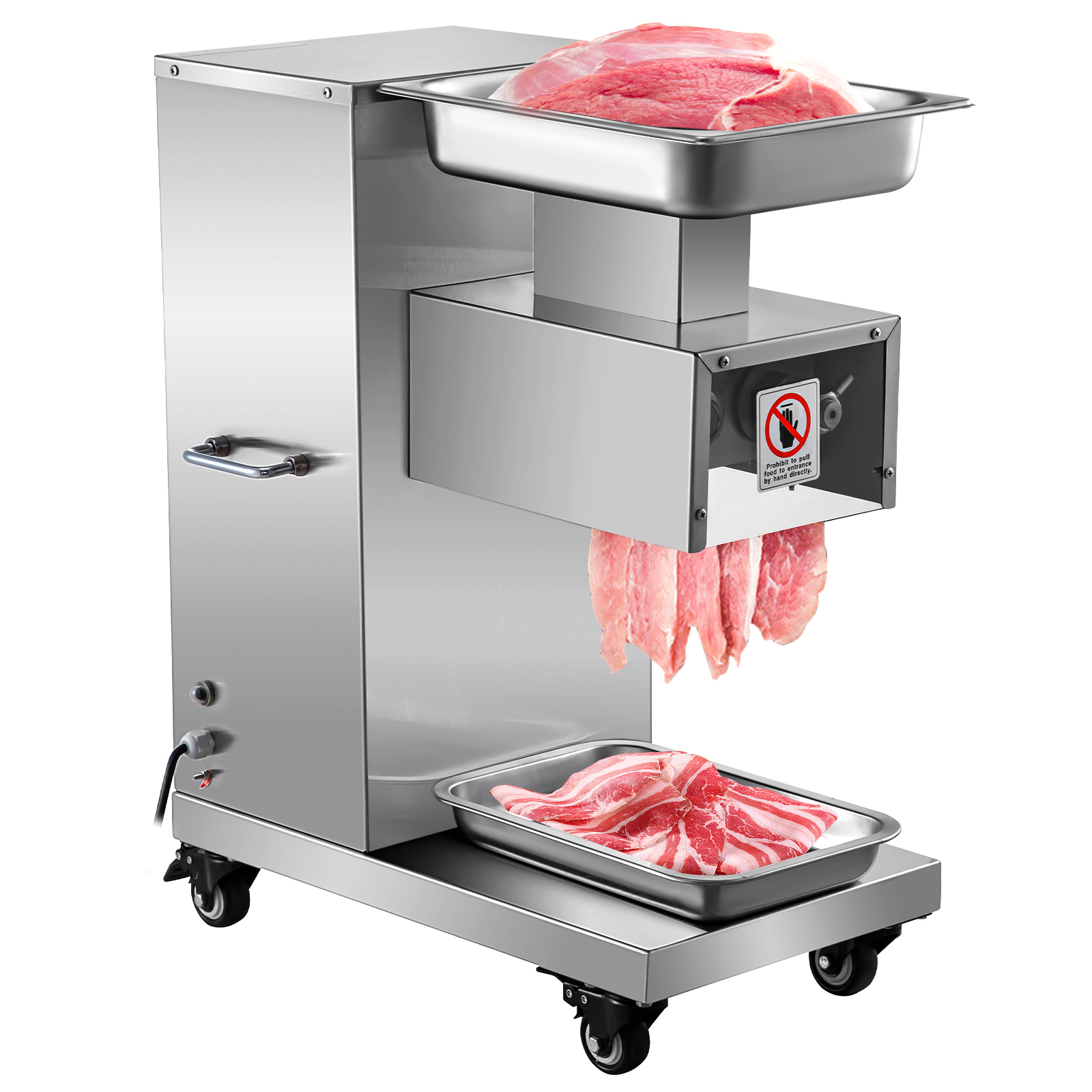110v 500kg Output Meat Cutting Machine Meat Cutter Slicer With Blade 750w от Vevor Many GEOs