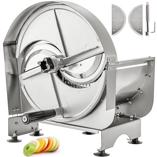 VEVOR Commercial Vegetable Slicer, 0.2-12mm Adjustable Thickness Manual Vegetable Slicer, Stainless Steel Multifunctional Commercial Manual Slicer, fo