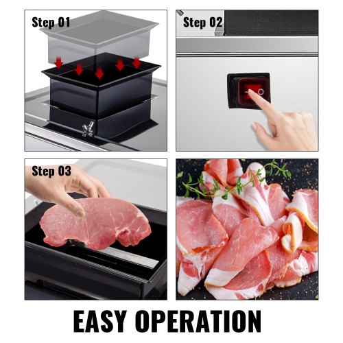Stainless Steel 220V 850W Meat Cutting Machine Beef Pork Cutter Slicer Cutter 