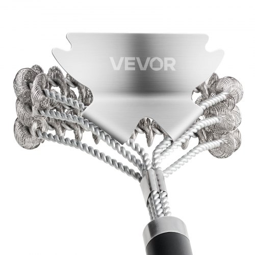 

BBQ Grill Brush and Scraper Stainless Steel Bristle Free Grill Cleaner 17 in
