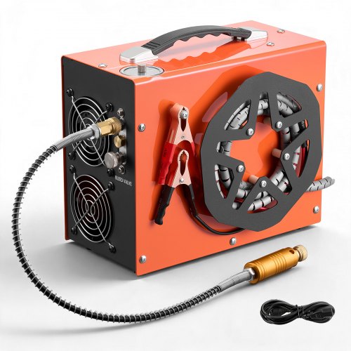 

VEVOR PCP Air Compressor 4500PSI PCP Airgun Compressor & Built-in Converter, Auto Stop 350W DC12V/AC120V Portable Paintball Tank Compressors for Air Rifle, Scuba Diving Bottle