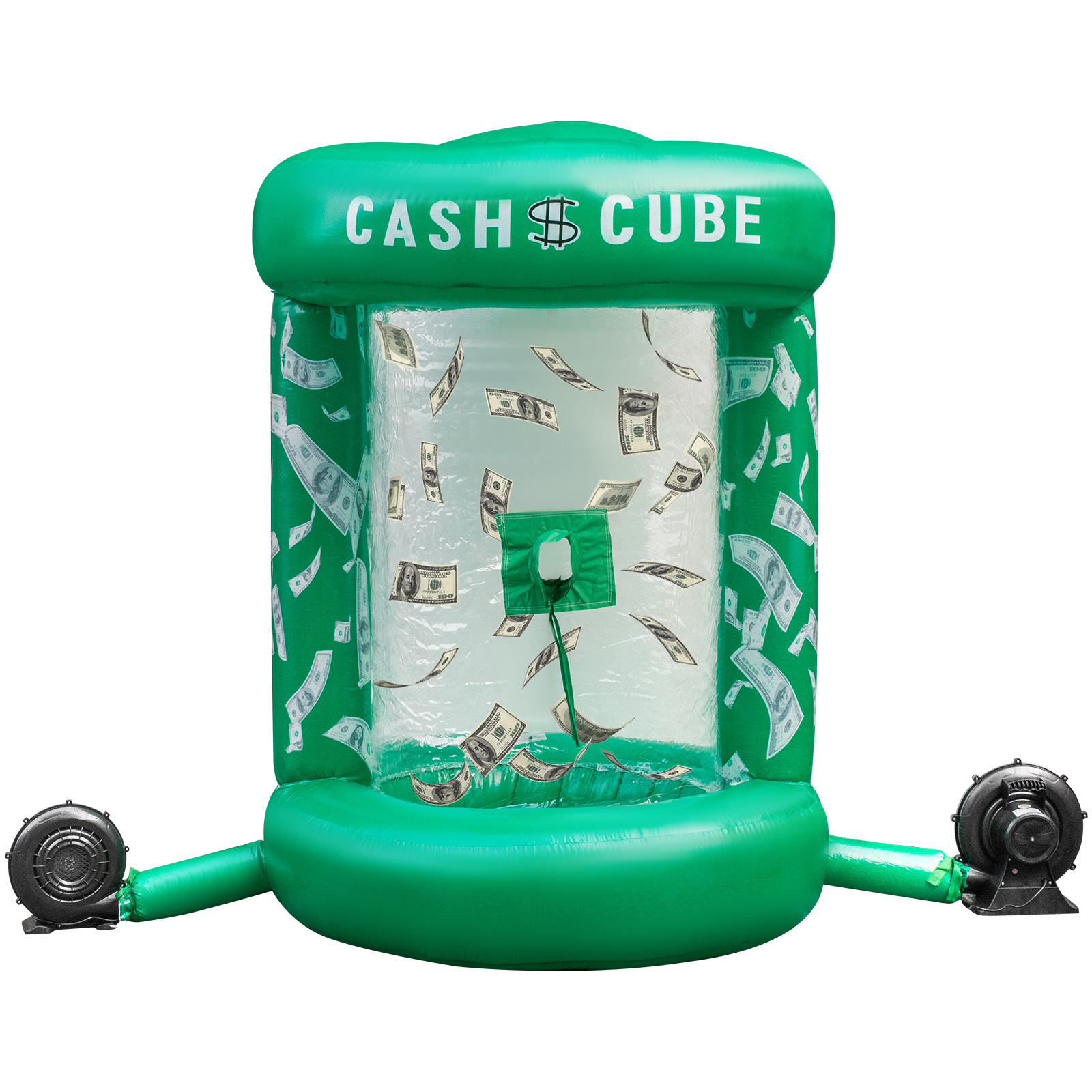 Inflatable Cash Cube Booth Money Grab Machine Advertisment Promotion W/ Blowers от Vevor Many GEOs