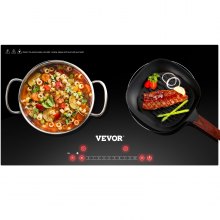 VEVOR Electric Induction Cooktop Built-in Stove Top 2 Burners 23.6x14.2in
