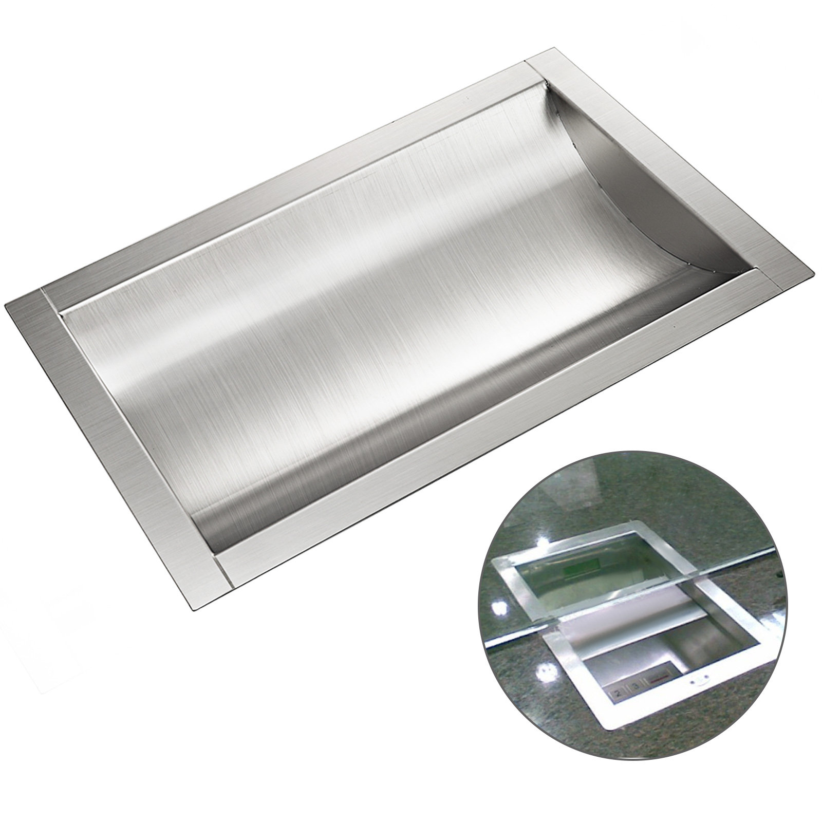 Cash Window Drop-in Deal Tray 14"(l) X 10"(w) Business Banks 304 Stainless Steel от Vevor Many GEOs