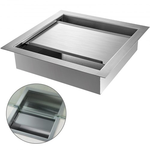 Drop-in Deal Tray With Sliding Lid 14"(l) X14" (w) For Counters Banks Stores