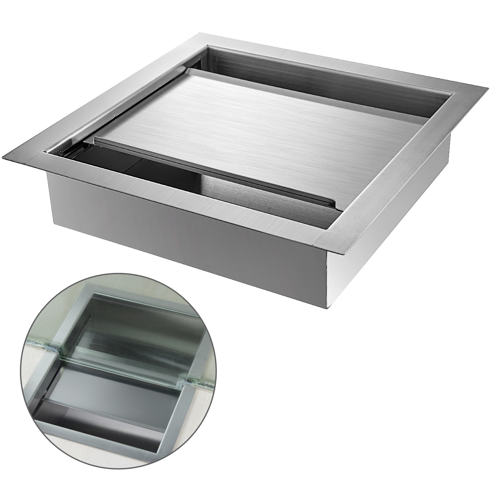 Drop-in Deal Tray With Sliding Lid 14"(l) X14" (w) For Counters Banks Stores от Vevor Many GEOs
