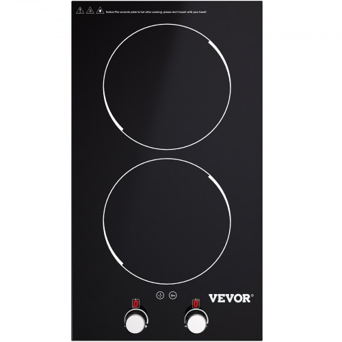 VEVOR Electric Induction Cooktop Built-in Stove Top 11in 2 Burners 120V
