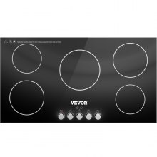VEVOR Electric Induction Cooktop Built-in Stove Top 35in 5 Burners 220V