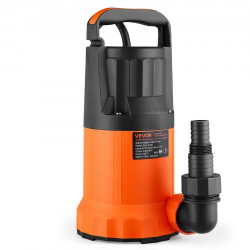 Vevor Submersible Water Pump 1 HP 4300 GPH 33 Ft Head Utility Sump Pump, Portable Water Removal, Thermoplastic Material, For Swimming Pool Draining Ga-image