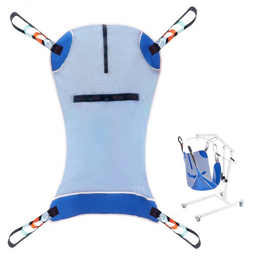 

VEVOR Universal Full Body Patient Lift Sling Medium Transfer Sling 500LB Loads,132 x 110 CM