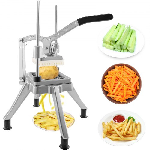 Manual potato chipper or vegetable cutter chip stainless steel 4 baldes NEW 