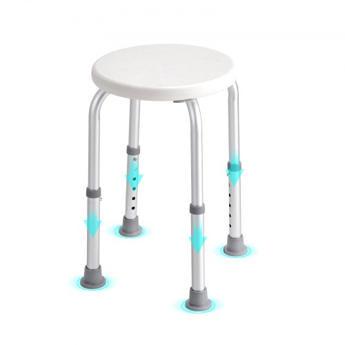 

VEVOR Shower Chair for Inside Shower, Adjustable Height Shower Stool, Non-Slip Bench Bathtub Seat Stool for Elderly Disabled Adults Handicap, 300 lbs Capacity