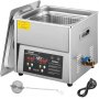 VEVOR 10L Ultrasonic Cleaner Cleaning Equipment Industry Heated W/ Timer Heater