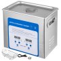 VEVOR Professional Ultrasonic Cleaner 304&316 Stainless Steel Digital Lab Ultrasonic Cleaner with Heater Timer for Jewelry Watch Glasses Circuit Board Dentures Small Parts (3.2L)