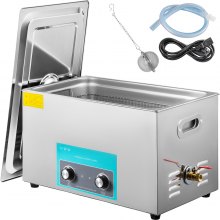 30l Knob Stainless Ultrasonic Cleaner Ultra Sonic Bath Cleaner Tank Timer Heat