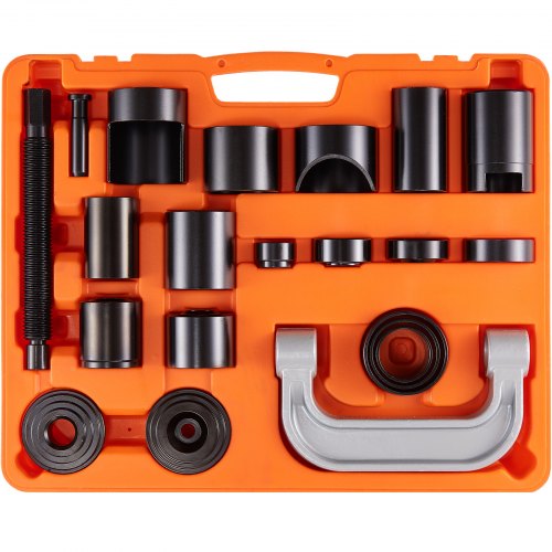 

VEVOR Ball Joint Press Kit, 21 pcs Tool Kit, C-press Ball joint Remove and Install Tools, for Most 2WD and 4WD Cars, Heavy Duty Ball Joint Repair Kit for Automotive Repairing