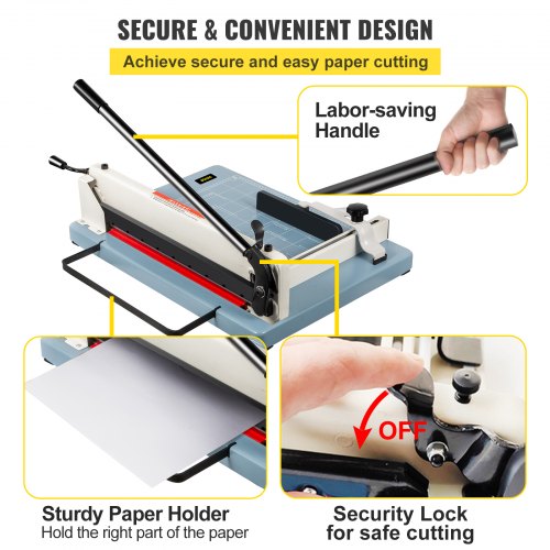 17 Inch A3 Paper Cutter Guillotine Trimmer Cutting Machine Heavy Duty 400 Sheets 