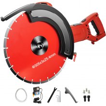 VEVOR Electric Concrete Saw, 12" Concrete Cutter, 15-Amp Concrete Saw, Electric Circular Saw with 12" Blade and Tools, Masonry Saw for Granite, Brick, Porcelain, Reinforced Concrete and Other Material