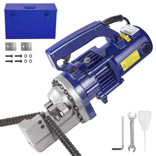 

VEVOR Electric Rebar Cutter, 1350W Portable Electric Hydraulic Rebar Cutter, Cutting up to 7/8 Inch #7 4-22mm Rebar within 4.5 Seconds,110V,with Easy to Carry Stainless Box