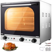 Commercial Convection Oven 60l/2.12 Cu.ft 2600w Toaster Oven Multifunction Oven