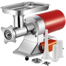 1000W Electric Meat Grinder Meat Mincer with 3 Grinding Plates and Sausage Stuffing Tubes for Home Use &Commercial Stainless Steel/Silver/1000W 