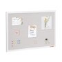 VEVOR 36"x24" White Cork Board with Linen Surface – Stylish Wall-Mounted Bulletin Board for Home, School, Office – Elegant & Functional view 2
