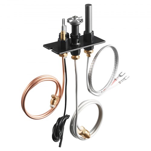 VEVOR Gas Pilot Assembly, OE 69L17, 69L1701, 904405, J4117, 108084-02 Fireplace Gas Pilot Assembly Kit, Natural Gas Ignition Replacement, Compatible with Lennox, Superior, Astria Models, Black