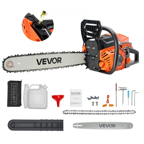 

VEVOR 62cc Gas Chainsaw 3.6 HP Gas Powered 20 inch Chainsaw For Wood Cutting